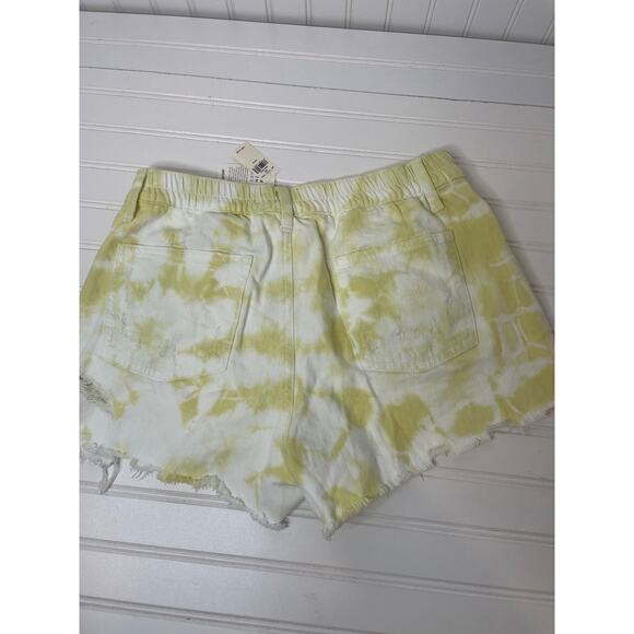 NWT Aerie Distressed Tie-Dye Denim Shorts & Ribbed Scoop Neck Tank Bundle Size M - Picture 7 of 8